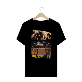 Nome do produtoT-Shirt Plus Size VI NA TELINHA - PULP FICTION