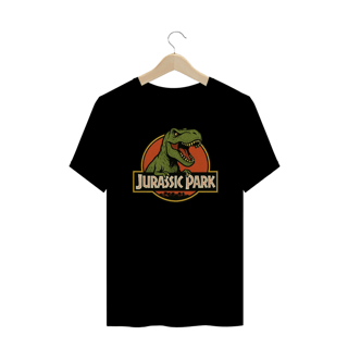 Nome do produtoT-Shirt Plus Size VI NA TELINHA - JURASSIC PARK