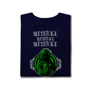 Nome do produtoT-Shirt Plus Size VI NA TELINHA - BEETLEJUICE