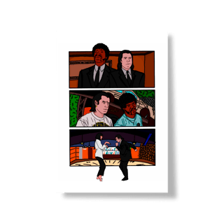 Nome do produtoPoster Retrato PULP FICTION - CINECLUBE