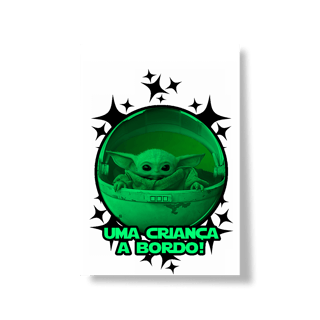 Nome do produtoPoster Retrato PAI NERD - BABY YODA