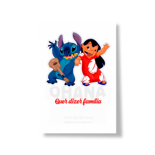 Nome do produtoPoster Retrato PAI NERD - LILLO & STITCH