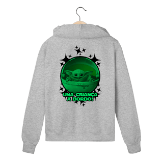 Nome do produtoMoletom Prime Com Zíper PAI NERD - BABY YODA