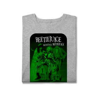 Nome do produtoT-Shirt Plus Size VI NA TELINHA - BEETLEJUICE