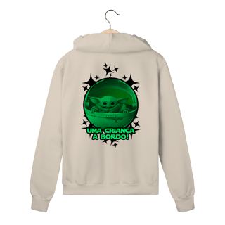 Nome do produtoMoletom Prime Com Zíper PAI NERD - BABY YODA