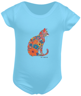 Nome do produto Body Bebê Cat Flowered