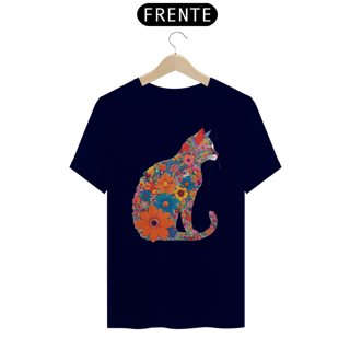 Nome do produto Camiseta Basic Flowered Cat