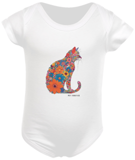 Nome do produto Body Bebê Cat Flowered