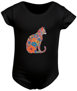 Nome do produto Body Bebê Cat Flowered