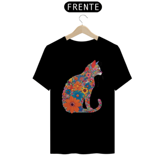 Nome do produto Camiseta Basic Flowered Cat