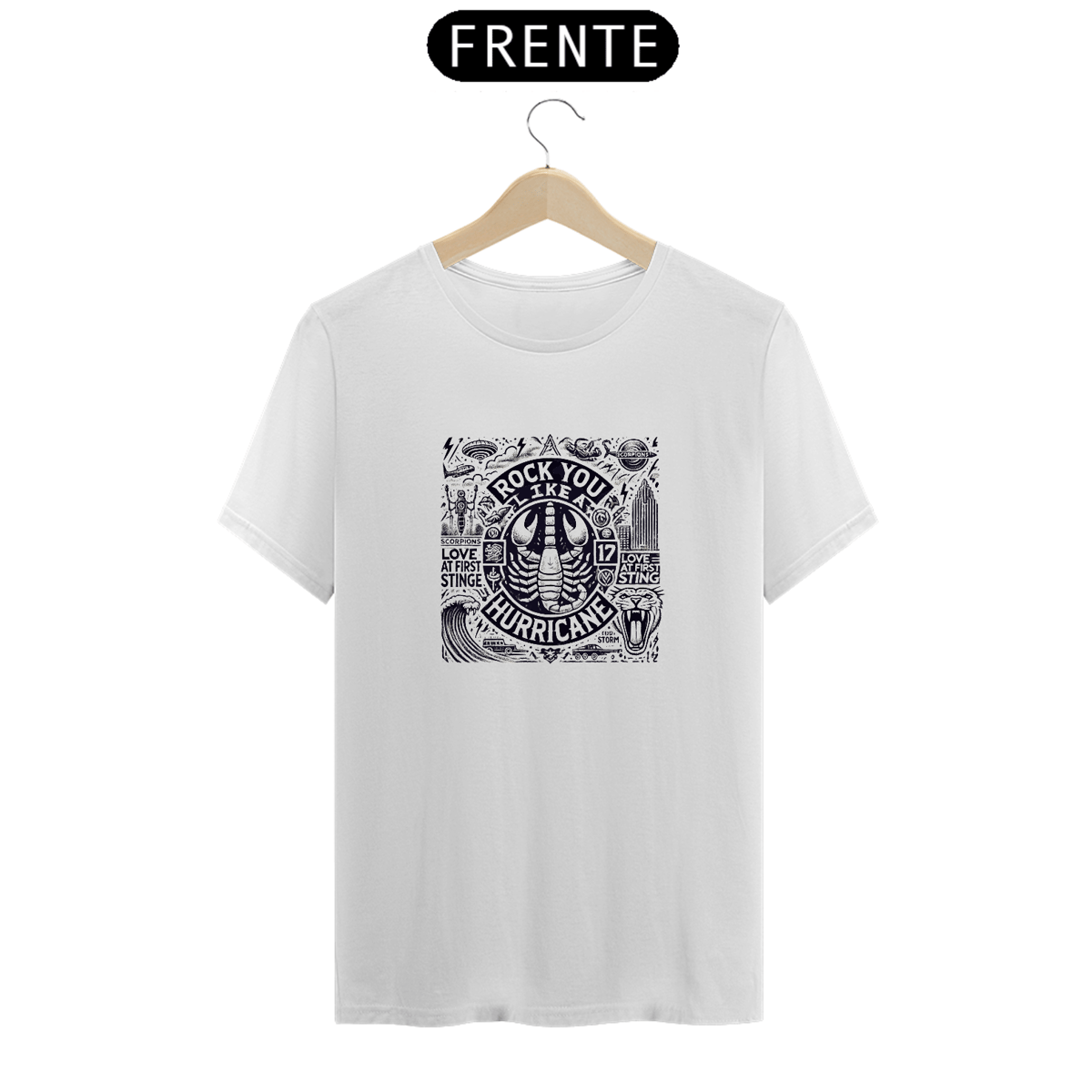 Nome do produto: Camiseta Rock You Like A Hurricane