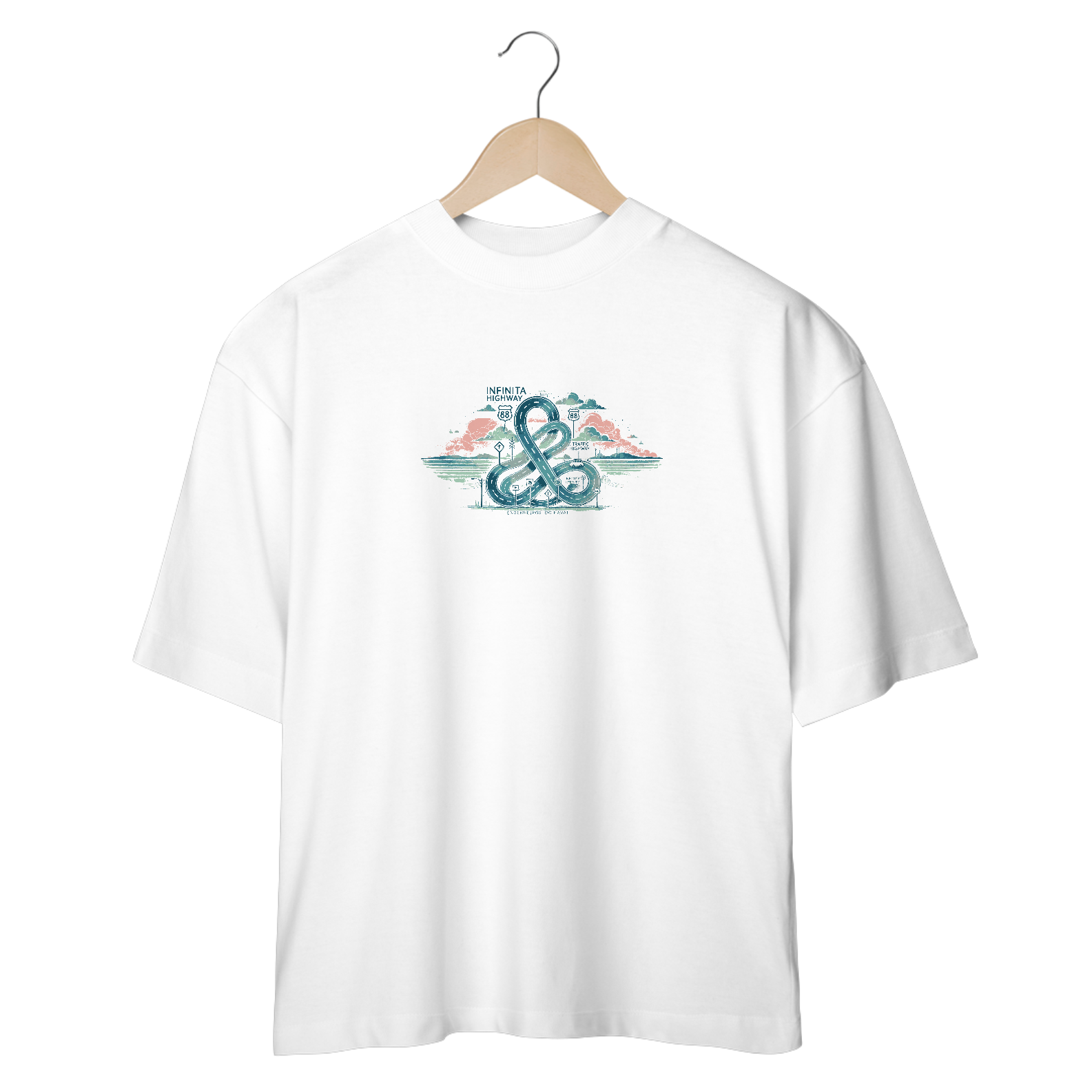 camiseta oversized infinita highway