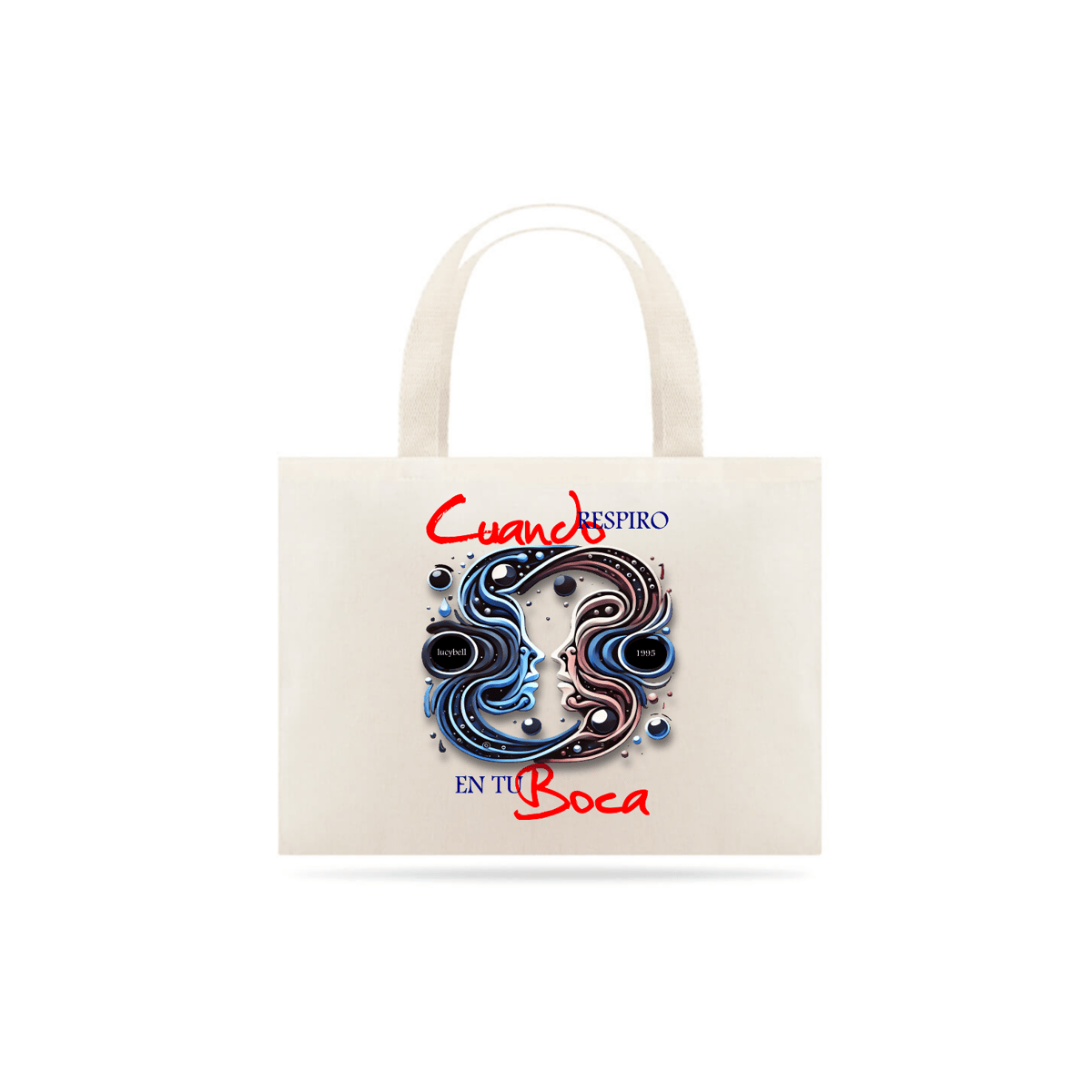 Nome do produto: Eco Bag Cuando Respiro En Tu Boca
