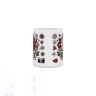 Nome do produto caneca flores em você