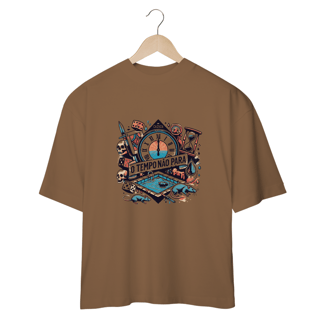 Nome do produto Camiseta Oversized O Tempo Não Para