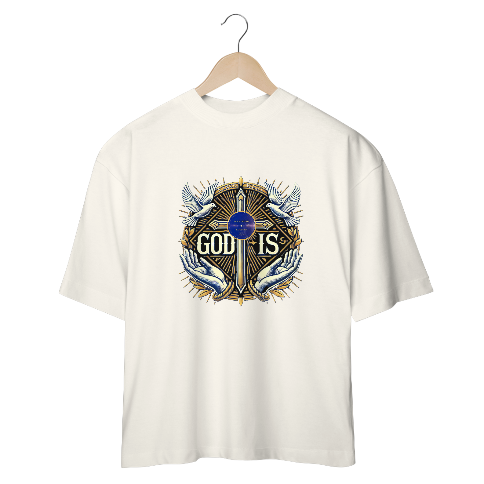 Camiseta Oversized God Is