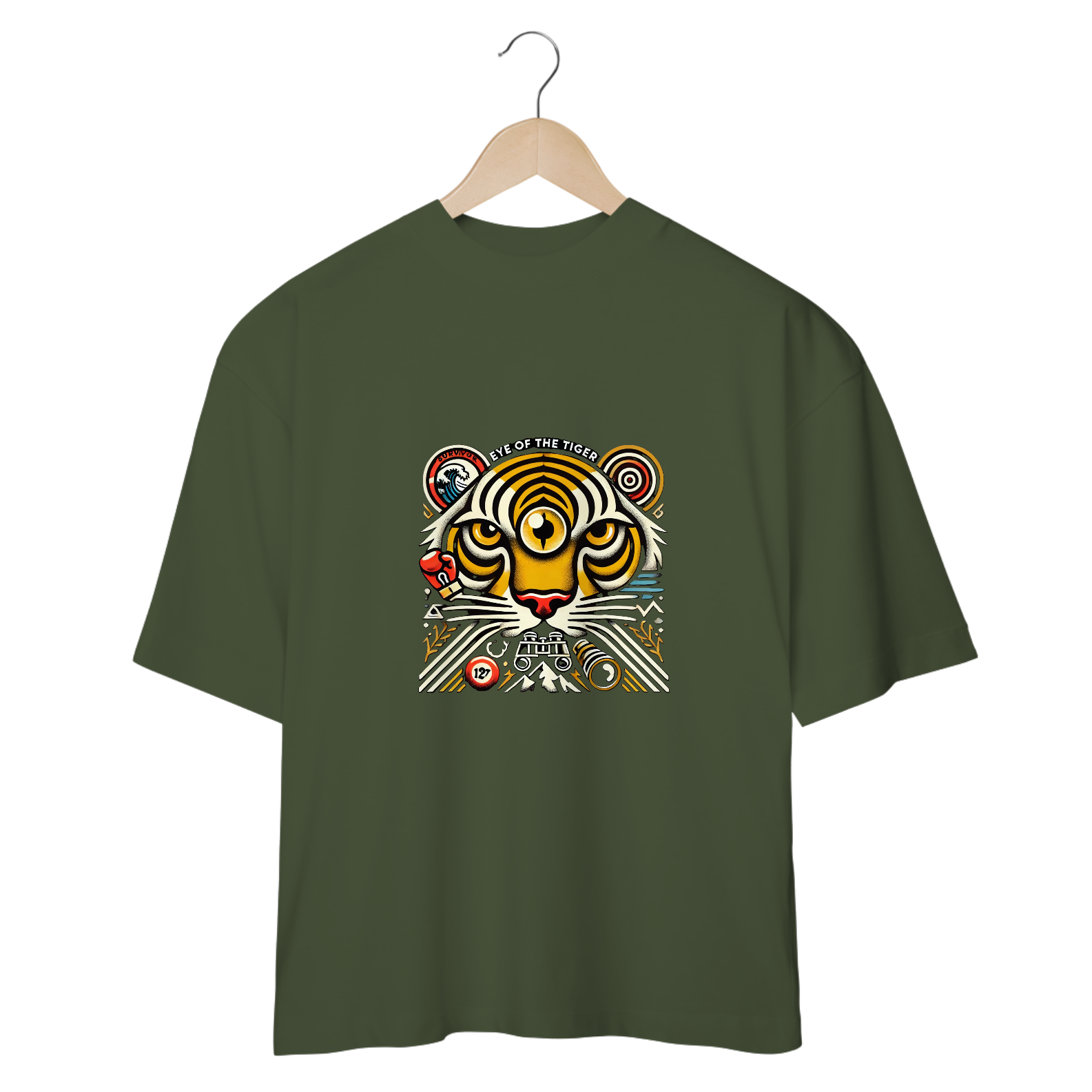 Camiseta Oversized Eye Of The Tiger