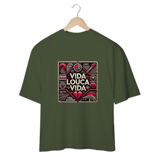 Nome do produto Camiseta Oversized Vida Louca Vida