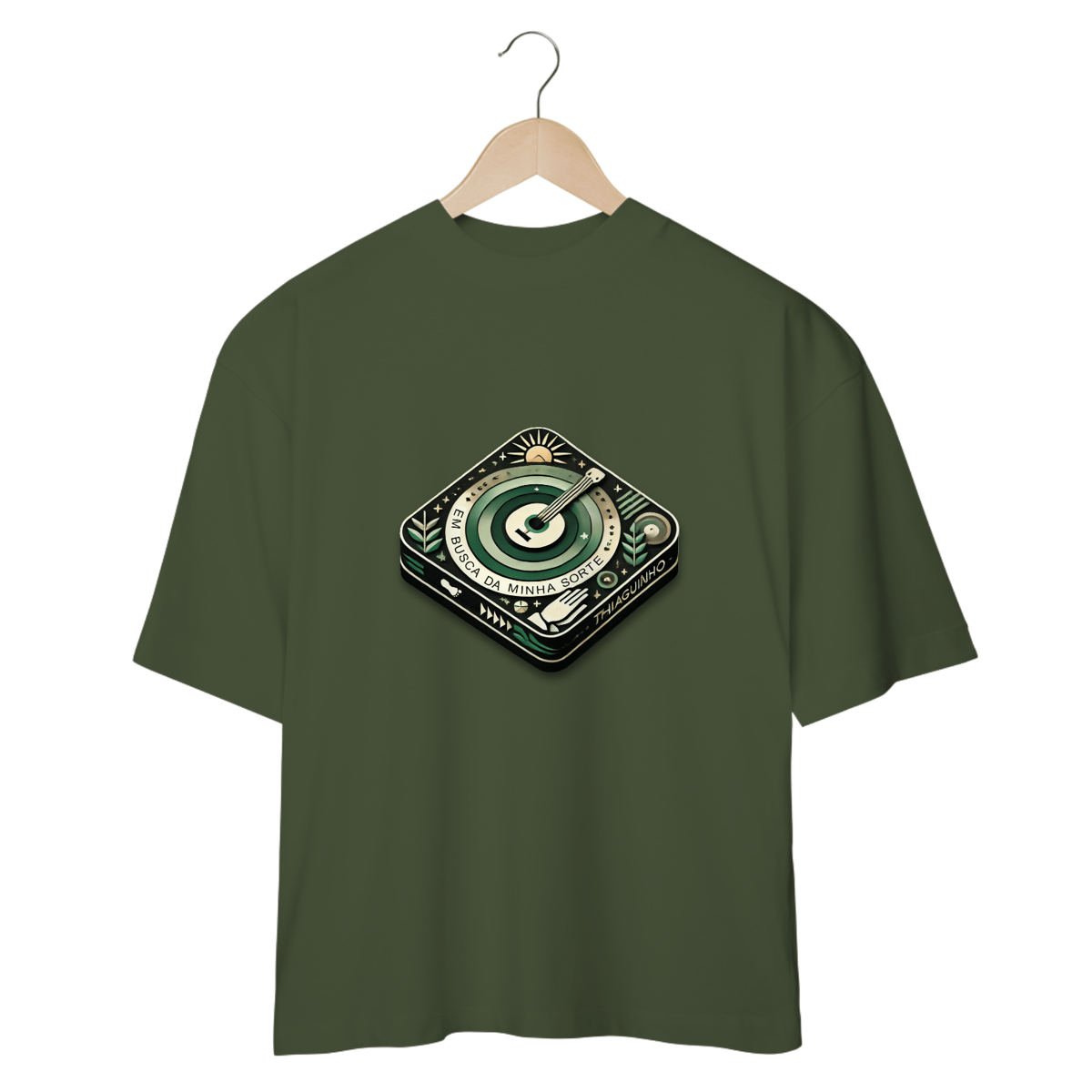 Nome do produto: Camiseta Oversized Em Busca Da Minha Sorte