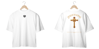 Nome do produto Camiseta Oversized Jesus Is King Geometrica