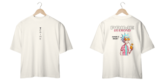Nome do produto Camiseta Oversized Night Club Cor Off-White