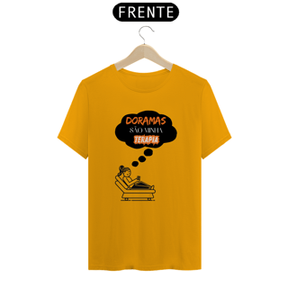Nome do produto Camiseta Unisssex | Doramas São Minha Terapia (versão divã)