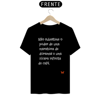 Nome do produto Camiseta Unissex | Poder Infinito: Café & Doramas