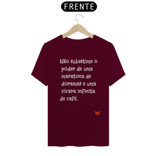 Nome do produto Camiseta Unissex | Poder Infinito: Café & Doramas