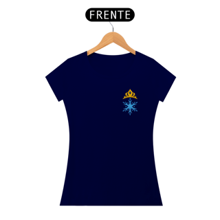 Nome do produtoCamiseta Baby Look (Baby Long) Princesa Elsa - Estampa Exclusiva Geek | 100% Algodão | CVS