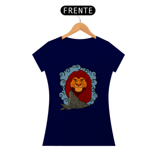 Nome do produtoCamiseta Mufasa Pedra do Rei Baby Look (Baby Long) - Estampa Exclusiva Geek | 100% Algodão | CVS