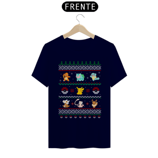 Nome do produtoT-Shirt Pokenatal – Pokémon Estilo Ugly Sweater | CVS