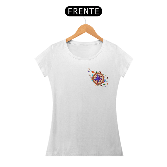 Camiseta Baby Look (Baby Long) Princesa Pocahontas - Estampa Exclusiva Geek | 100% Algodão | CVS