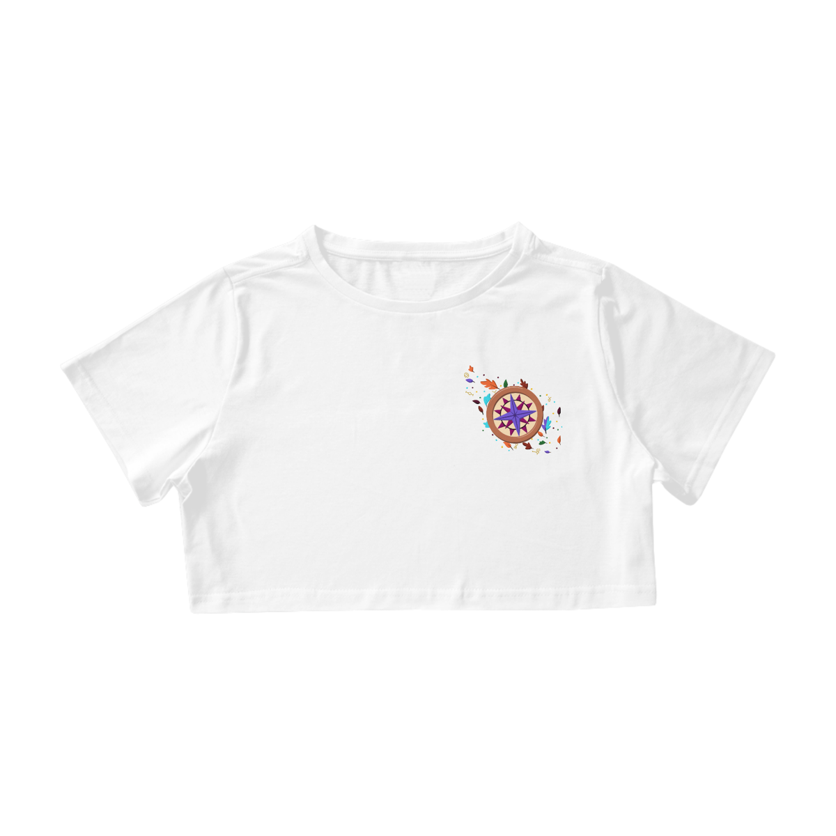 Nome do produto: Camiseta Cropped Princesa Pocahontas - Estampa Exclusiva Geek | 100% Algodão | CVS