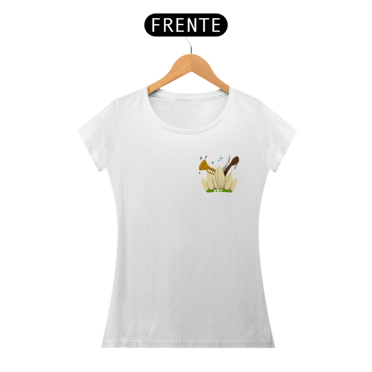 Nome do produto: Camiseta Baby Look (Baby Long) Princesa Tiana - Estampa Exclusiva Geek | 100% Algodão | CVS