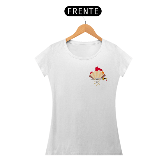 Camiseta Baby Look (Baby Long) Princesa Mulan - Estampa Exclusiva Geek | 100% Algodão | CVS