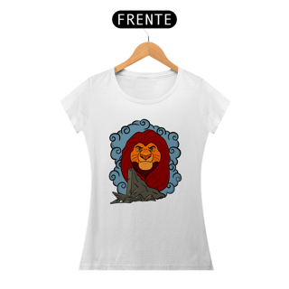 Nome do produtoCamiseta Mufasa Pedra do Rei Baby Look (Baby Long) - Estampa Exclusiva Geek | 100% Algodão | CVS