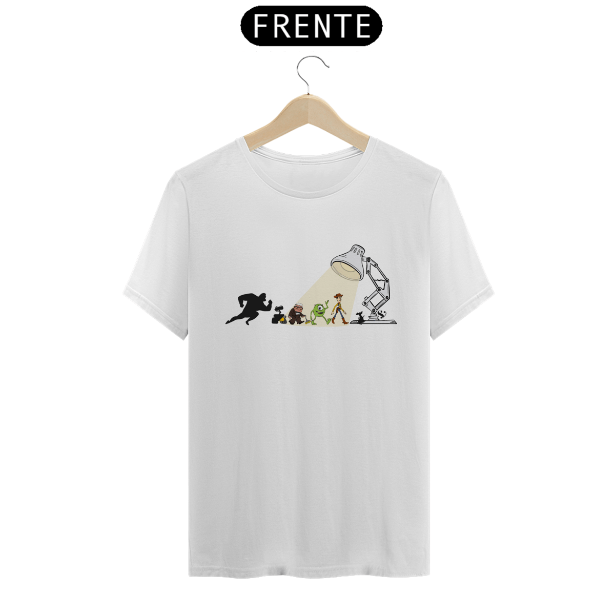 Nome do produto: Camiseta Pixar – Estampa Exclusiva Geek | Nostalgia & Cultura Pop - CVS