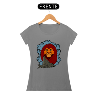 Nome do produtoCamiseta Mufasa Pedra do Rei Baby Look (Baby Long) - Estampa Exclusiva Geek | 100% Algodão | CVS