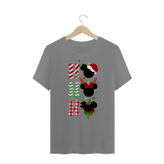 Nome do produtoCamiseta Mickey HO HO HO - Plus Size - Estampa Exclusiva Geek | 100% Algodão | CVS