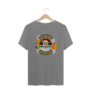 Nome do produtoCamiseta Natal do Grogu - Plus Size - Estampa Exclusiva Geek | 100% Algodão | CVS