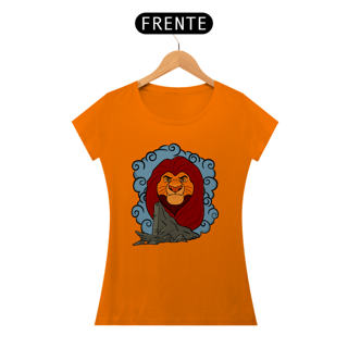 Nome do produtoCamiseta Mufasa Pedra do Rei Baby Look (Baby Long) - Estampa Exclusiva Geek | 100% Algodão | CVS