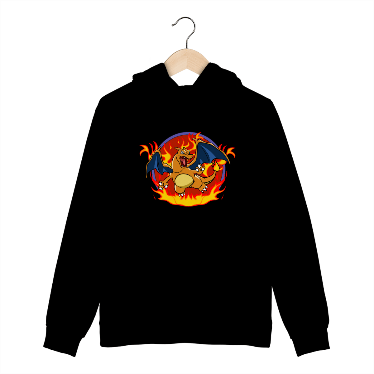 Nome do produto: Moletom Pokémon Charizard Flanelado – Conforto & Estampa Geek Exclusiva | CVS