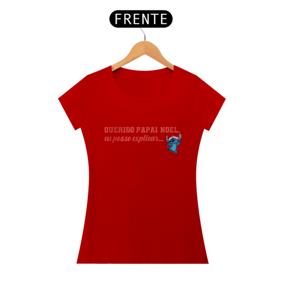 Camiseta Stitch Natal 