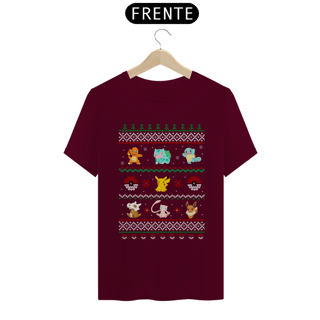 Nome do produtoT-Shirt Pokenatal – Pokémon Estilo Ugly Sweater | CVS