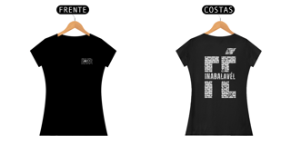 Nome do produto Camiseta Feminina Fé Inabalável | Design Estilo Muro - HB 11:1