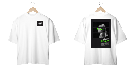 CAMISETA OVER SIZE LIGHT OF ART UNISRX