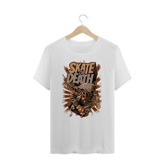 Nome do produto Camiseta Plus Size - Skate or Death