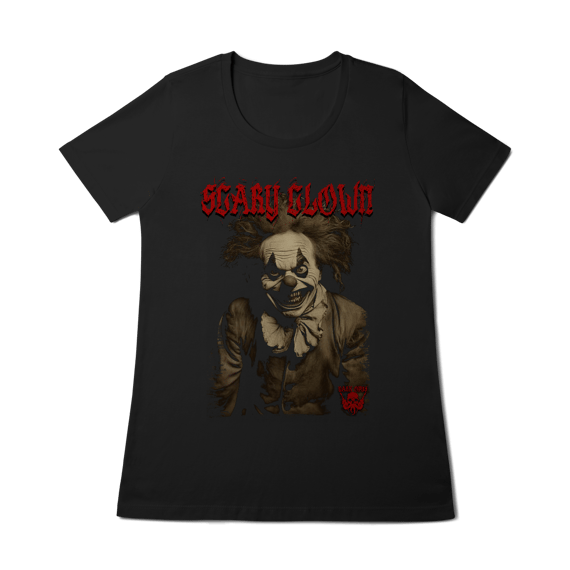 Camiseta Baby Look - Scary Clown