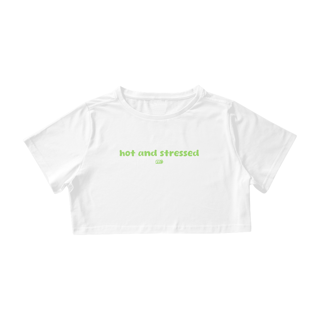 Nome do produtoCropped hot & stressed verde