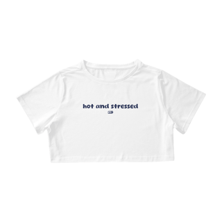 Nome do produtoCropped hot & stressed azul